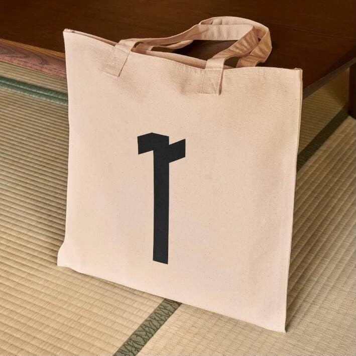 T Linen Tote Bag